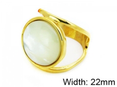 HY Stainless Steel 316L Lady Shell Rings-HY15R0879HML