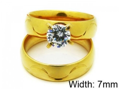 HY Stainless Steel 316L Lady Lover Rings-HY06R0194O0