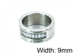 HY Stainless Steel 316L Lady Small-Crystal Rings-HY14R0381PL