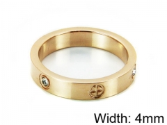 HY Stainless Steel 316L Lady Small-Crystal Rings-HY14R0323ML