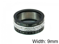 HY Stainless Steel 316L Lady Small-Crystal Rings-HY14R0359HJX