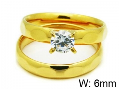 HY Stainless Steel 316L Lady Lover Rings-HY06R0242O0