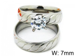 HY Stainless Steel 316L Lady Lover Rings-HY06R0192N0