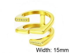 HY Stainless Steel 316L Lady Small-Crystal Rings-HY16R0030HIA