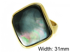 HY Stainless Steel 316L Lady Shell Rings-HY15R0953HOP