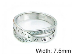 HY Stainless Steel 316L Lady Small-Crystal Rings-HY14R0511PQ