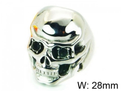 HY Stainless Steel 316L Man Skull Rings-HY22R0911HIE