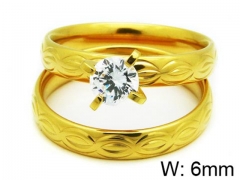 HY Stainless Steel 316L Lady Lover Rings-HY06R0244O0