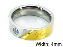 HY Stainless Steel 316L Lady Small-Crystal Rings-HY06R0296ML