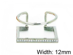 HY Stainless Steel 316L Lady Small-Crystal Rings-HY16R0430HHA