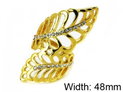 HY Stainless Steel 316L Lady Small-Crystal Rings-HY15R0977HJL