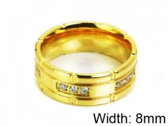 HY Stainless Steel 316L Lady Small-Crystal Rings-HY14R0456HZW