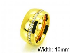 HY Stainless Steel 316L Lady Small-Crystal Rings-HY05R0121ILB
