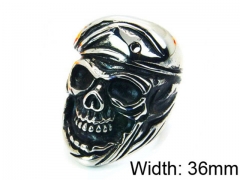 HY Stainless Steel 316L Man Skull Rings-HY22R0647HIQ