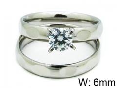 HY Stainless Steel 316L Lady Lover Rings-HY06R0246N0