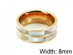 HY Stainless Steel 316L Lady Shell Rings-HY05R0963IHE