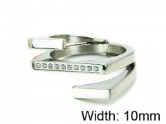 HY Stainless Steel 316L Lady Small-Crystal Rings-HY16R0031HHE