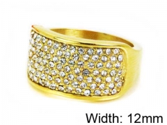 HY Stainless Steel 316L Lady Small-Crystal Rings-HY15R1320HKL