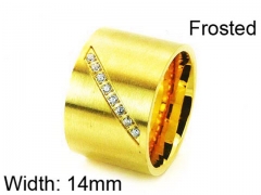 HY Stainless Steel 316L Lady Small-Crystal Rings-HY05R0109HJE