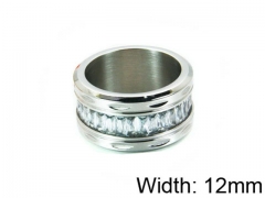 HY Stainless Steel 316L Lady Small-Crystal Rings-HY14R0345HHE