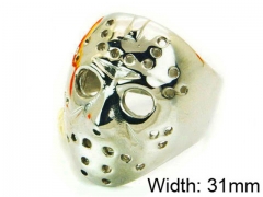 HY Stainless Steel 316L Man Skull Rings-HY22R0644H2U