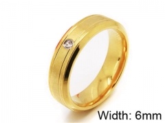 HY Stainless Steel 316L Lady Small-Crystal Rings-HY06R0175