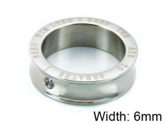 HY Stainless Steel 316L Lady Small-Crystal Rings-HY06R0287LZ