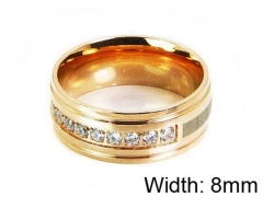 HY Stainless Steel 316L Lady Small-Crystal Rings-HY14R0441HXX