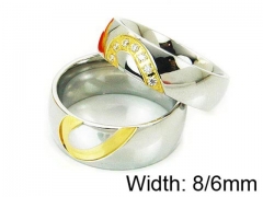 HY Stainless Steel 316L Lady Lover Rings-HY05R0201HKL