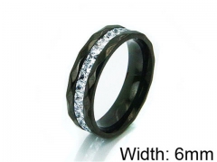 HY Stainless Steel 316L Lady Small-Crystal Rings-HY14R0526HRR