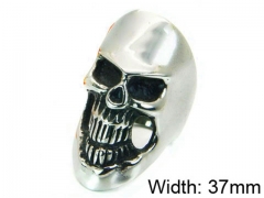HY Stainless Steel 316L Man Skull Rings-HY22R0973H2Y