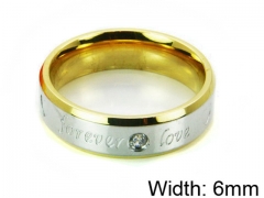 HY Stainless Steel 316L Lady Small-Crystal Rings-HY14R0320OE