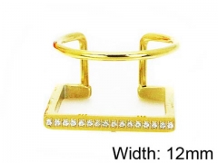 HY Stainless Steel 316L Lady Small-Crystal Rings-HY16R0431HHT