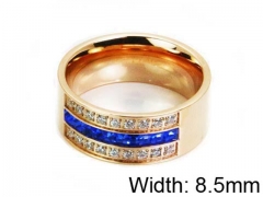 HY Stainless Steel 316L Lady Small-Crystal Rings-HY14R0454H3Y