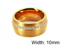 HY Stainless Steel 316L Lady Small-Crystal Rings-HY05R0999IND