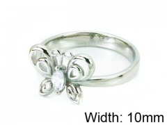 HY Stainless Steel 316L Lady Small-Crystal Rings-HY30R0616LC