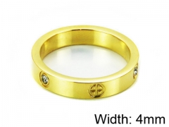 HY Stainless Steel 316L Lady Small-Crystal Rings-HY14R0322ML