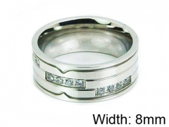 HY Stainless Steel 316L Lady Small-Crystal Rings-HY14R0503PZ