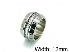HY Stainless Steel 316L Lady Small-Crystal Rings-HY14R0351HHW