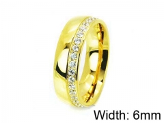 HY Stainless Steel 316L Lady Small-Crystal Rings-HY05R0150ILE