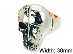 HY Stainless Steel 316L Man Skull Rings-HY22R0648HHA