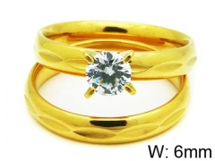 HY Stainless Steel 316L Lady Lover Rings-HY06R0241O0