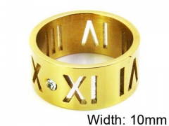 HY Stainless Steel 316L Lady Small-Crystal Rings-HY64R0030HIZ