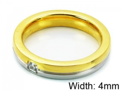 HY Stainless Steel 316L Lady Small-Crystal Rings-HY06R0293LZ