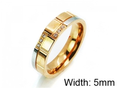 HY Stainless Steel 316L Lady Small-Crystal Rings-HY14R0499PX