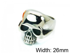 HY Stainless Steel 316L Man Skull Rings-HY22R0512HIS