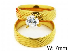 HY Stainless Steel 316L Lady Lover Rings-HY06R0188O0