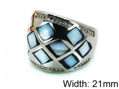 HY Stainless Steel 316L Lady Shell Rings-HY15R1123HOQ
