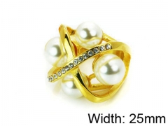 HY Stainless Steel 316L Lady Small-Crystal Rings-HY15R1229HLF