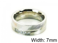 HY Stainless Steel 316L Lady Small-Crystal Rings-HY05R0122OLE